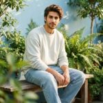 پرامپت دختر / پسر  / پسر هارمونی آرام دههٔ نودی زیر نور...