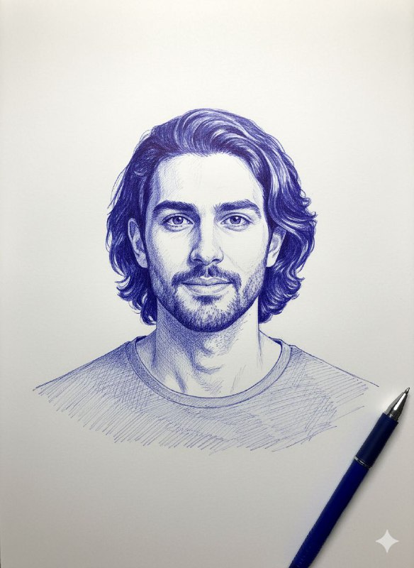 G4UwWHHbFsJ-qsm-TkLZpHqB8SUfjxkkmgBYleibCgKJAIVq6LcVp8EP_2a-s8fU9ynLU26M7vy9Z51CfPYq5vMC-w5ipwKOybDc.jpeg طراحی با خودکار آبی روی کاغذ سفید... - تصویر 1