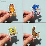 استیکرهای زیبای کارتونیSeedream 4A hyperrealistic photo of...