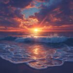 Ocean evening waves shore#AI #artificial Intelligence…