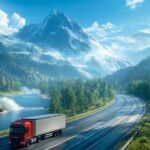 Truck transport highway road#AI #artificial Intelligence…