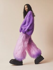 Миджорн приказал сутулиться, чтоб вписаться в кадрOversize puffy vibrant lavend...