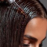 PromptsA before and after hair treatment photo...