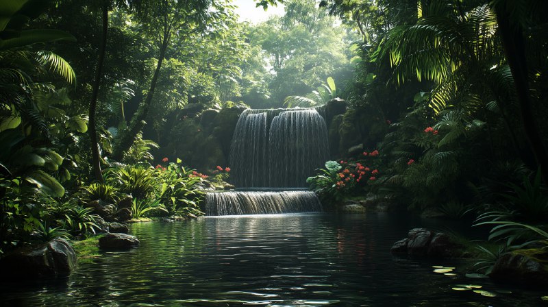 KeL3t7g6xJ5vHVx_qdVelZdD51XLwwKVM38YbJhL_RPjokTs8cPRvdFMCVQESV3RBTxEkTjCPRKePlkHUAb8NXZRkdPmVcg5ruaj.jpeg Jungle tropical forest nature plants#AI #artificial Intelligence… - تصویر 1