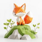 اوریگامی و رندر سه بعدی@ai everything prompt3D...