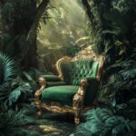 green luxury armchair in the middle of the jungle --v 6.1by nick058911#interior ...