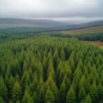Coniferous forest trees nature#AI #artificial Intelligence…