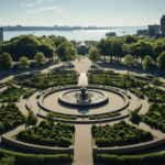 City park houses trees August AI@Shutter #Shutterstock…