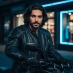 سوار بر موتورسیکلت شبانه A cinematic ultra...