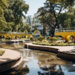 Park fountain city architecture#AI #artificial Intelligence…