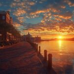 City street houses architecture evening#AI #artificial Intelligence…