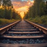 Railway rails nature#AI #artificial Intelligence…