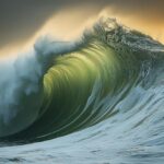 Waves storm sea ocean shore#AI #artificial Intelligence…