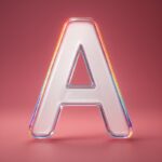 حروف با اِستایل شیشه ای@ai promptisFront facing...