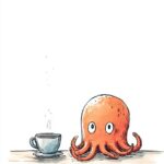 طراحی زیبایِ مینیمال@ai promptisA small octopus hiding...