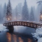 Wooden bridge water seasons#AI #artificial Intelligence…