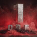 Prompt:[TEXT/NUMBER] is written in large letters with...