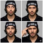 پرامپت دختر / پسر  / پسر  Ultra realistic four image square...