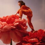 A photograph of an advertisement for "Sophie Marceau, Calvin Klein, and Neide St...