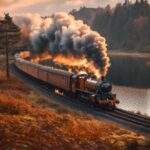 Steam locomotive old locomotive railway transport#AI #artificial...