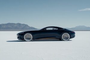 A side-view, full-frame photo of the new Mercedes-Maybach convertible concept ca...