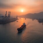 Harbor cargo port ships#AI #artificial Intelligence…
