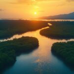 Mangrove forest trees water nature#AI #artificial Intelligence…