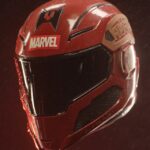 A Daredevil helmet from Marvel’s Daredevil series...