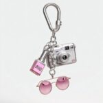 Prompt:A single keychain floating in the air...