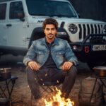 آتش گرم شب کمپینگ A copyright safe...