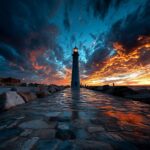 Lighthouse sea coast#AI #artificial Intelligence…