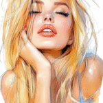 9 َAi Prompt Watercolor portrait of a...