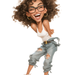 6 َAi Prompt funny caricature hip hop...