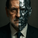 A dramatic front facing close up portrait...