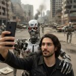 سلفی آخرالزمانی با ربات Create an ultra...