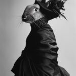 Photography, masterpiece of black and white soft portrait photography, art by Ir...