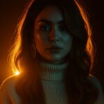 پرتره‌ای در نور طلایی شب A hyper...