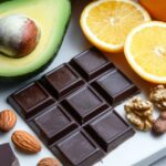 Create a vivid, high quality image on a white background of the following items ...