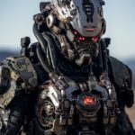 The next evolution of american military, futuristic design, with scifi weapon an...
