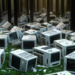 And a "Graveyard" tag gives so nice imagesGraveyard of old computers lying in th...