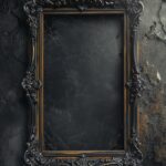  рамка на случай, если хочется оформить арт1 empty vertical frame on a wall mock...