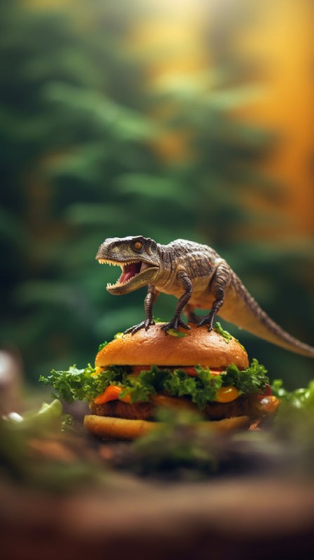 CGLoJMUJLCPWiY62dCKsWbDG-axLOcPxffvVzY9Mxt4lc5Q5OX5SsX7brRBzfODy22c6EiOTumpmUZK2_-ShazPrqURT-moJFUMo.jpeg Tilt shift photo of a dinosaur on top of a burger --q 2 --uplight --v 5.1by been...