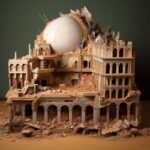 Words list for miniatures:- Miniaturecore- Fractured architecture made from Lego...