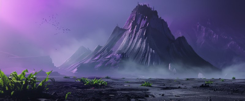 D4O9UFqPy3HOhCKulS-W-3Wb-yxuvKEGOobISELv5Z9nFhXq8J7Q_txKUY_EFNBceuM7YnwAKmW2W5198Ropkr4Z49S3glCp1ieK.jpeg digital concept art with brush strokes, fractured black mountain in the middle o...