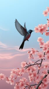 bird soar isolated pastel background Copy space --chaos 40 --ar 1620:2880 --styl...