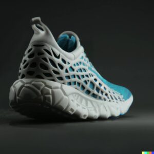 Sneakers design generated with Dalle 2. Metal effect sneakers got more than 1.3K...