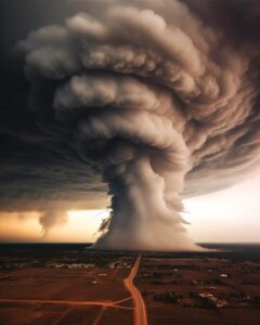 1-3 */Photo of a amazing tornado cloud --s 750 --q 24 */Incredibly high resoluti...