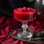 Raspberry dessert on a velvet tablecloth --v 5 --q 2by Elven Printables Prompt c...