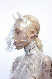 "Plastic mask" - keyword to search prompts on Midjourney website#product_design#...