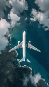 airplane in the sky photo from above --ar 09:16 --v 6.0by mahm1978 Prompt collec...